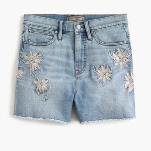 J. Crew Point Sur Embroidered High-Rise Short 27